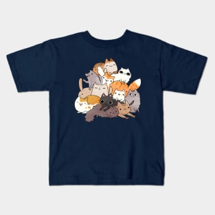 Cat Pile Kids T-Shirt